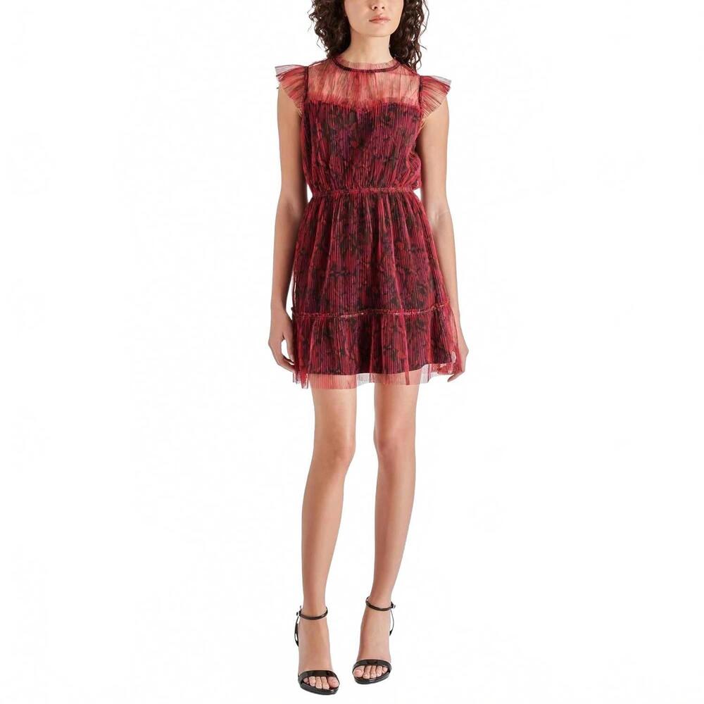 NEW STEVE MADDEN sabina dress in dark fuchsia